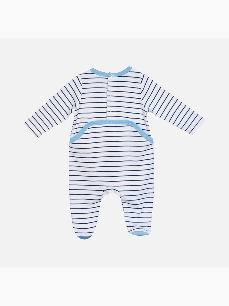 Grenouillère GIANLUCA INTERLOCK PONT DOS BEBE Blanc - Kiabi