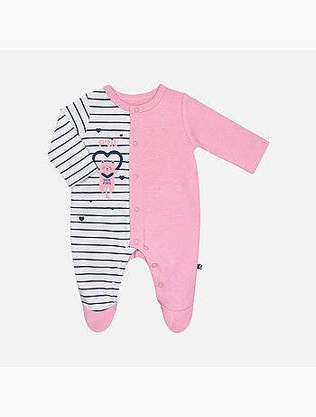 Grenouillère GIORDANA INTERLOCK OUVERTURE DEVANT NAISSANCE