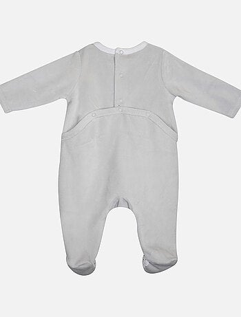 Grenouillère GOTZI VELOURS RASE PONT DOS BEBE