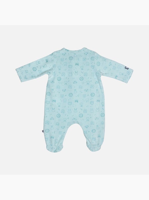 Grenouillère GUSTIN VELOURS RASE OUVERTURE DEVANT NAISSANCE - Kiabi