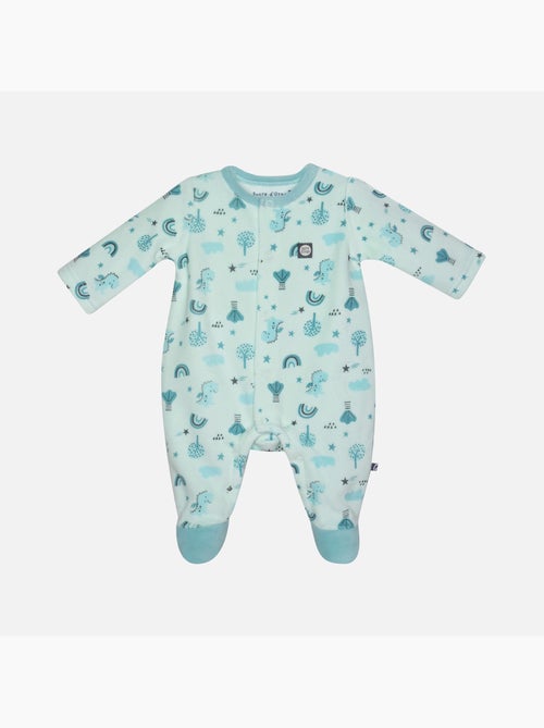 Grenouillère IBRAHIME VELOURS RASE OUVERTURE DEVANT - Kiabi