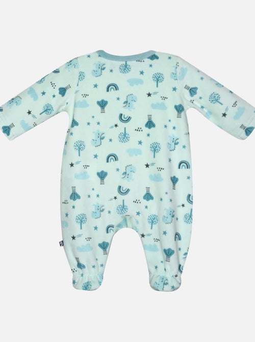 Grenouillère IBRAHIME VELOURS RASE OUVERTURE DEVANT - Kiabi