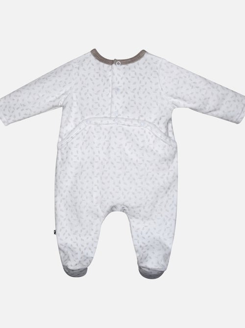 Grenouillère INDY VELOURS RASE PONT DOS BEBE - Kiabi