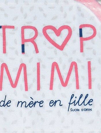 Grenouillère INOLA VELOURS RASE OUVERTURE DEVANT NAISSANCE