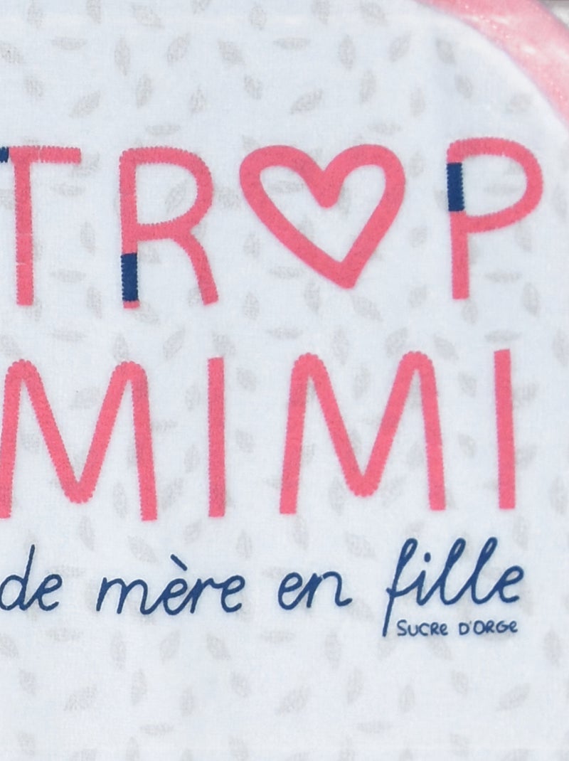 Grenouillère INOLA VELOURS RASE OUVERTURE DEVANT NAISSANCE Rose - Kiabi