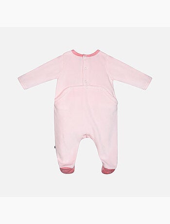 Grenouillère IRENA VELOURS RASE PONT DOS BEBE