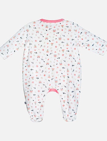 Grenouillère IRINA VELOURS RASE OUVERTURE DEVANT NAISSANCE