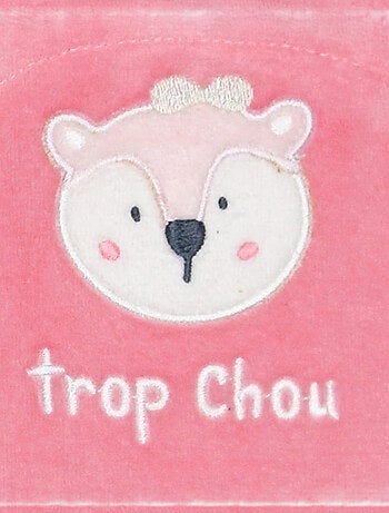 Grenouillère IRINA VELOURS RASE OUVERTURE DEVANT NAISSANCE