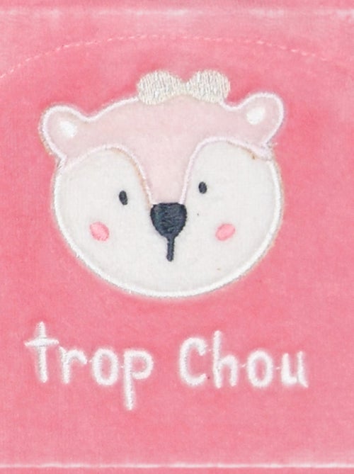 Grenouillère IRINA VELOURS RASE OUVERTURE DEVANT NAISSANCE - Kiabi