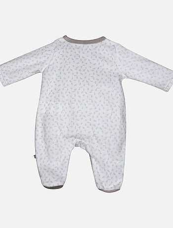 Grenouillère IRWIN VELOURS RASE OUVERTURE DEVANT NAISSANCE