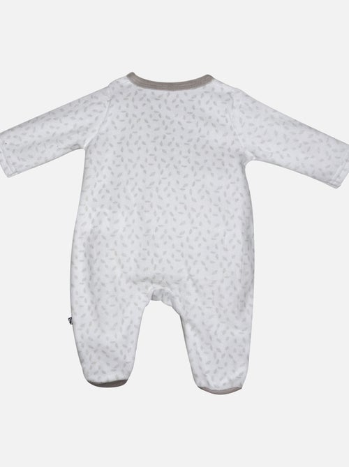 Grenouillère IRWIN VELOURS RASE OUVERTURE DEVANT NAISSANCE - Kiabi