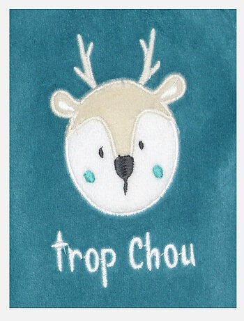 Grenouillère ISAAC VELOURS RASE OUVERTURE DEVANT NAISSANCE