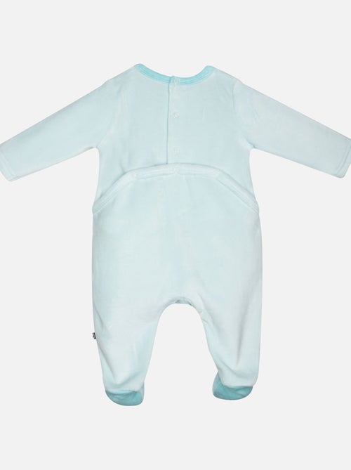 Grenouillère ISAMBERT VELOURS RASE PONT DOS BEBE - Kiabi