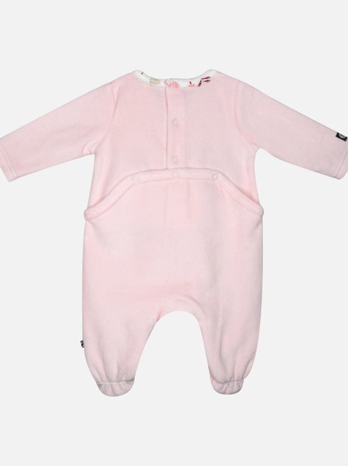 Grenouillère ISAORA VELOURS RASE PONT DOS BEBE - Kiabi