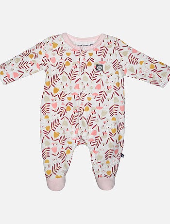 Grenouillère IZIA VELOURS RASE OUVERTURE DEVANT NAISSANCE