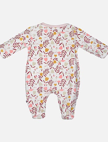 Grenouillère IZIA VELOURS RASE OUVERTURE DEVANT NAISSANCE