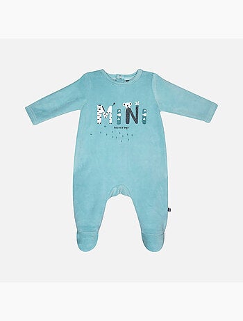 Grenouillère LAEL VELOURS RASE PONT DOS BEBE