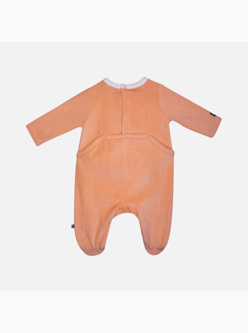 Grenouillère LALO VELOURS RASE PONT DOS BEBE - Kiabi