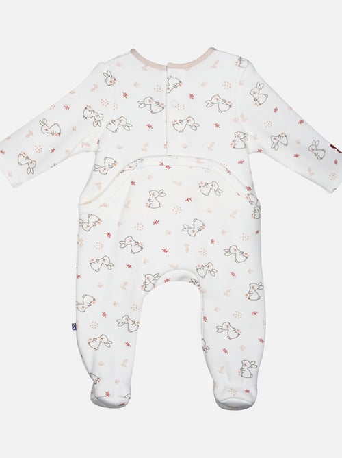 Grenouillère LAMRI MOLLETON PONT DOS BEBE - Kiabi