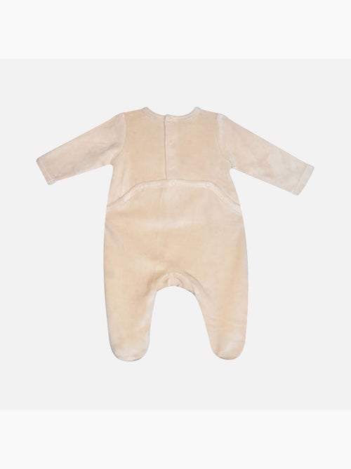 Grenouillère LERY VELOURS RASE PONT DOS BEBE - Kiabi