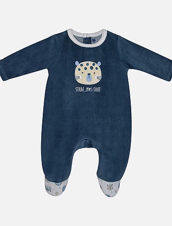 Grenouillère LESTER VELOURS RASE PONT DOS BEBE