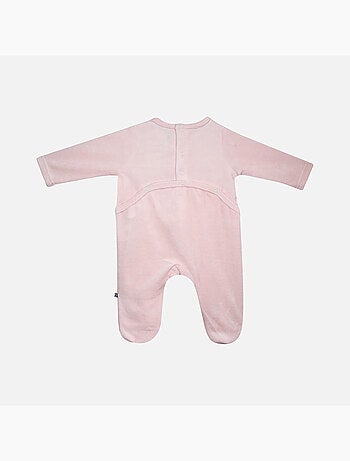 Grenouillère LIBERTE VELOURS RASE PONT DOS BEBE