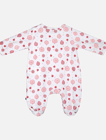 Grenouillère LIDIANE VELOURS RASE OUVERTURE DEVANT NAISSANCE