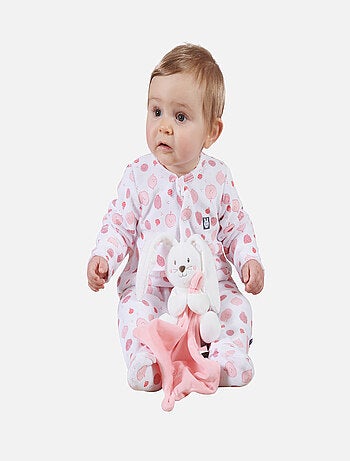 Grenouillère LIDIANE VELOURS RASE OUVERTURE DEVANT NAISSANCE