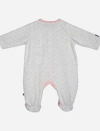 Grenouillère LIDYE VELOURS RASE OUVERTURE DEVANT NAISSANCE