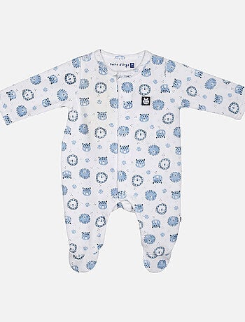 Grenouillère LIVIO VELOURS RASE OUVERTURE DEVANT NAISSANCE