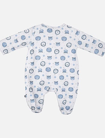 Grenouillère LIVIO VELOURS RASE OUVERTURE DEVANT NAISSANCE