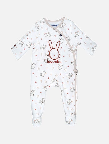 Grenouillère LOAM MOLLETON OUVERTURE DEVANT NAISSANCE