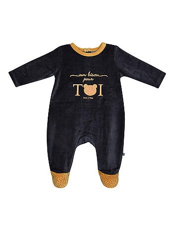 Grenouillère MAELO VELOURS RASE PONT DOS