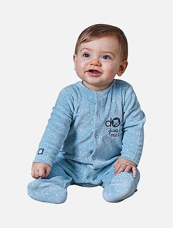 Grenouillère MAURIZIO VELOURS RASE OUVERTURE DEVANT