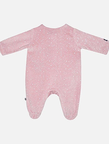 Grenouillère MELANIE VELOURS RASE OUVERTURE DEVANT NAISSANCE