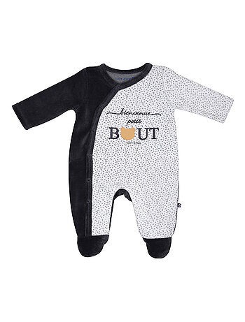 Grenouillère MEURIG VELOURS RASE OUVERTURE DEVANT