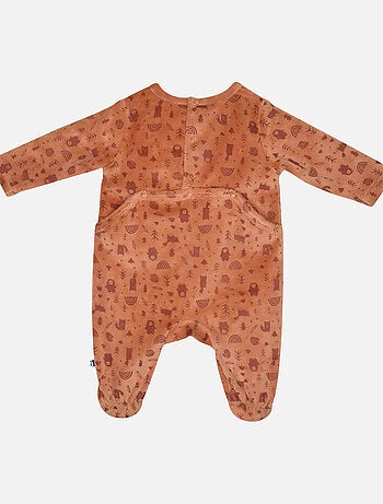 Grenouillère MIKY VELOURS RASE PONT DOS