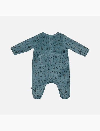 Grenouillère MOÏSE VELOURS RASE PONT DOS