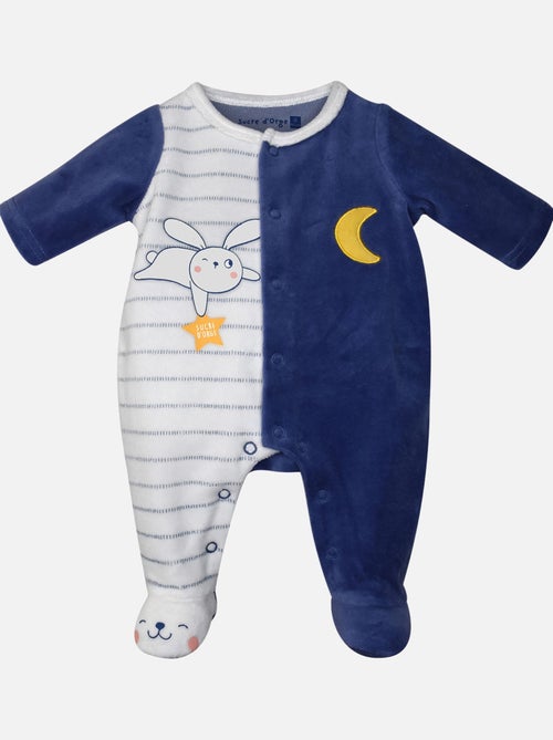 Grenouillère NAISSANCE VELOURS RASE FRIDOLIN - Kiabi