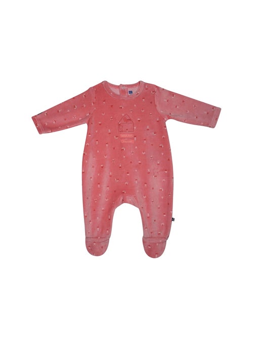 Grenouillère NANCIA VELOURS RASE PONT DOS BEBE - Kiabi