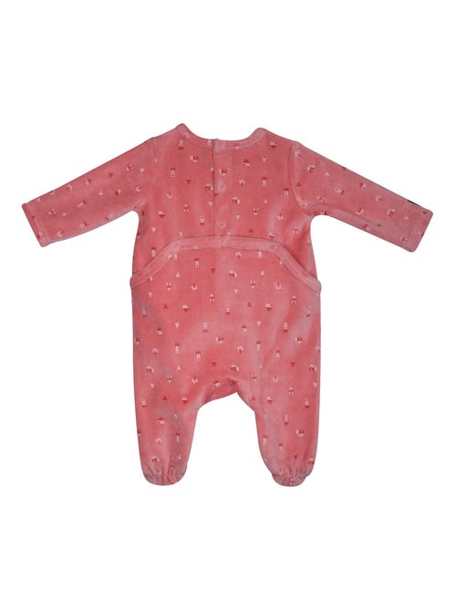 Grenouillère NANCIA VELOURS RASE PONT DOS BEBE - Kiabi