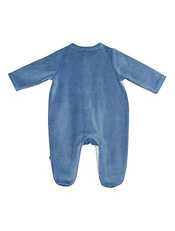 Grenouillère NAREK VELOURS RASE OUVERTURE DEVANT