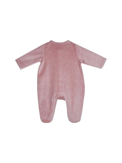 Grenouillère NATOULIA VELOURS RASE OUVERTURE DEVANT - Kiabi