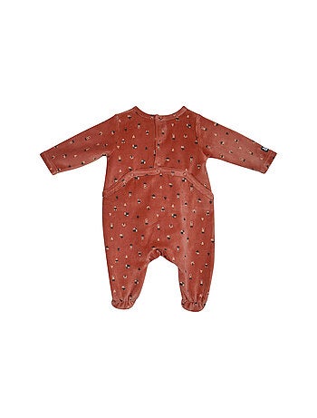 Grenouillère NELVIN VELOURS RASE PONT DOS BEBE