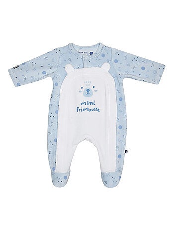 Grenouillère NEWTON VELOURS RASE OUVERTURE DEVANT NAISSANCE