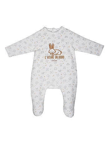 Grenouillère NICIAS VELOURS RASE PONT DOS BEBE