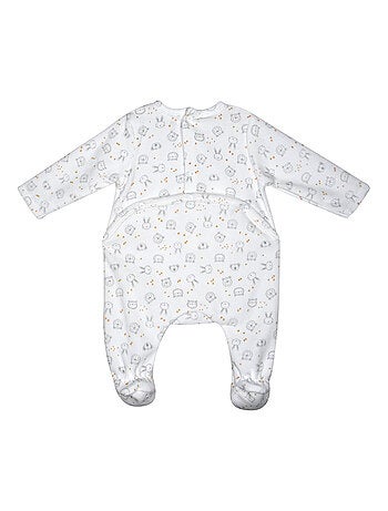 Grenouillère NICIAS VELOURS RASE PONT DOS BEBE