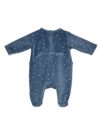 Grenouillère NICOLAÏ VELOURS RASE PONT DOS BEBE