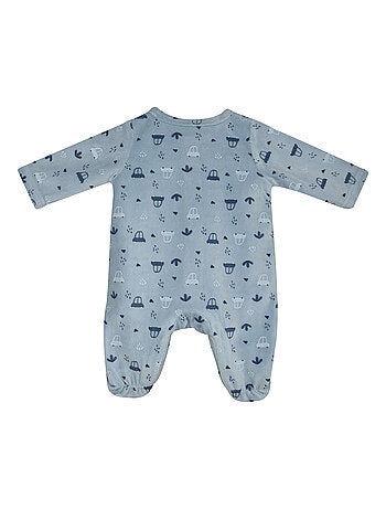 Grenouillère NORMAND VELOURS RASE OUVERTURE DEVANT NAISSANCE