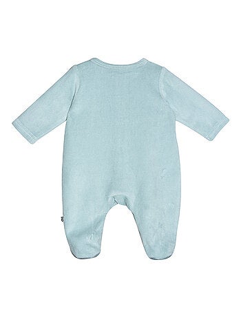 Grenouillère padoue velours rase ouverture devant